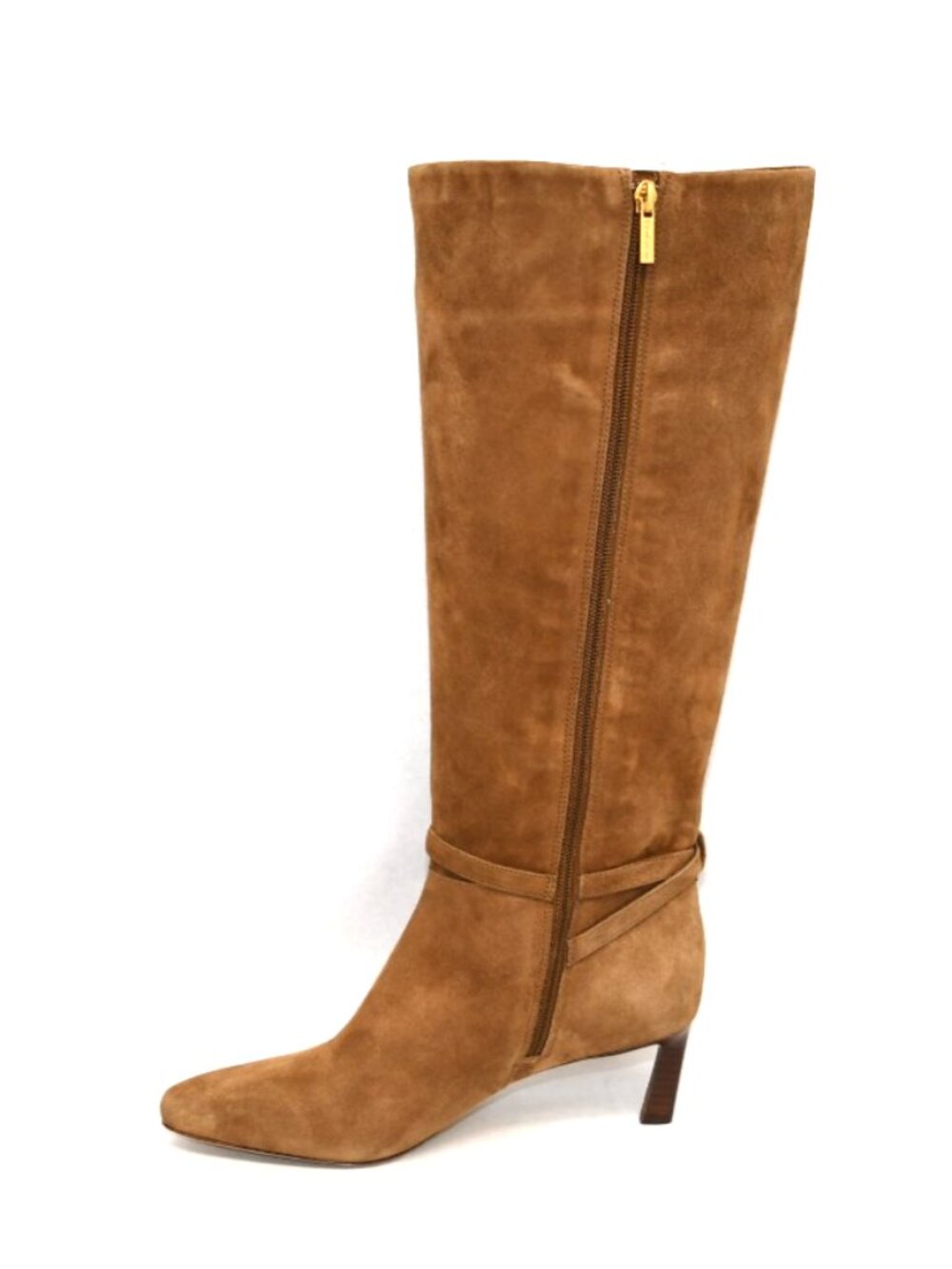 New! Veronica Beard Kailine Knee High Boot 7.5M Wide Calf Chestnut Suede DD551